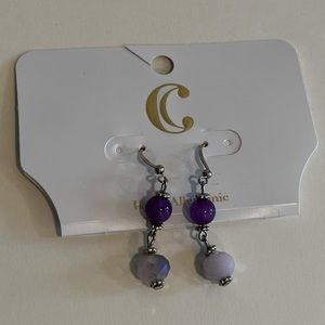 Charming Charlie Purple Earrings NWT